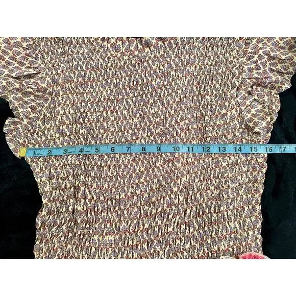 PERRY WALKER COLLECTIVE SILK BLEND INDIA BLOCK PRINT PATCHWORK BOHO MAXIDRESS 3 - Picture 11 of 11